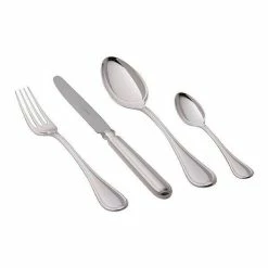 Robbe & Berking Menübesteck 4 Teilig Classic Faden 150g Versilbert