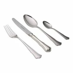 Robbe & Berking 30 Teilig Menübesteck Alt Chippendale 150g Versilbert Poliert