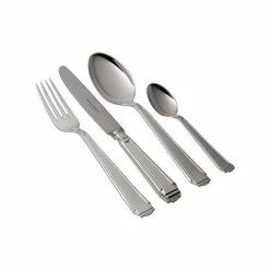 Robbe & Berking 30 Teilig Menübesteck Art Deco 925 Sterlingsilber Poliert