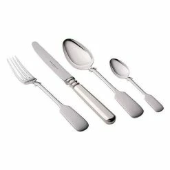 Robbe & Berking 4 Teilig Menübesteck Alt Spaten 925 Sterlingsilber Poliert
