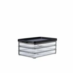 Mepal Aufschnittdose Omnia Schwarz 3 X 0,5 L