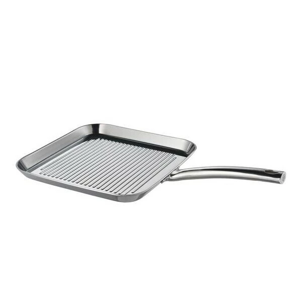 Schulte-Ufer Grillpfanne 24x24 Cm Skagen Silber 1 Schulte-Ufer Grillpfanne 24x24 Cm Skagen Silber