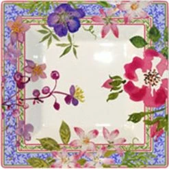 Gien Millefleurs Schale Quadratisch Tief 17x17cm