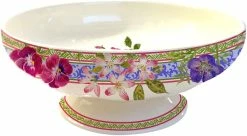 Gien Millefleurs Schale Auf Fuß 19,5cm
