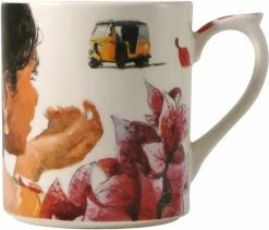 Gien Route Des Indes Henkelbecher 0,26ltr.