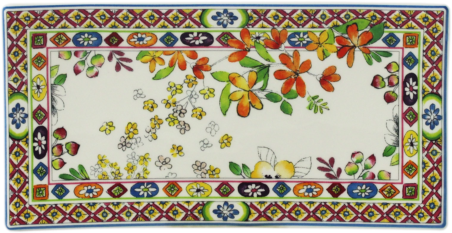 Gien Bagatelle Platte Rechteckig Klein 19,3x10cm 1 Gien Bagatelle Platte Rechteckig Klein 19,3x10cm