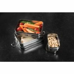 Brotzeit Lunchbox-Set 3in1 14,5x10,5 Cm Grau -Gien Geschirr Verkäufe Lunchbox 3in1 Edelstahl 14 5x10 5x8cm 4 600x600 ID319511 0f26f3e59b62ad522504a664d22bc54a