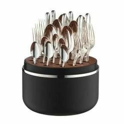 Robbe & Berking The Box Besteckset 24-tlg. Belvedere 150 G Versilbert Frozen Black