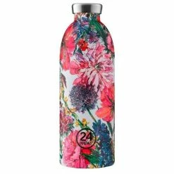 24Bottles Thermo-Trinkflasche 0,85 L Clima Bottle Floral Begonia