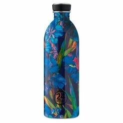 24Bottles Trinkflasche 1,0 L Urban Bottle Floral Iris