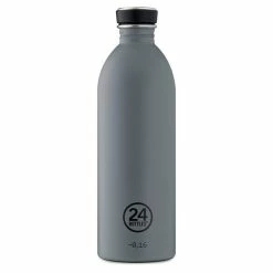 24Bottles Trinkflasche 1,0l Stone Finish Dunkelgrau Mit Urbandeckel